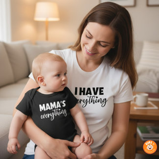 Mama & Me Matching "Mama's Everything" Newborn Baby Strampler