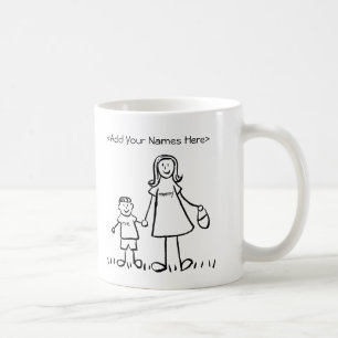 Mama & Me - Mother & Little Boy Custom Tasse