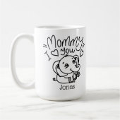 Mama & Me Mother's Day Custom Kids Kaffeetasse (Links)