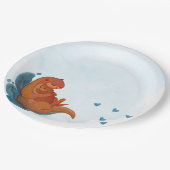 Mama & Me Otter Babydusche Papierplatte Pappteller (Schrägansicht)