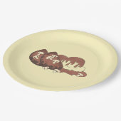 Mama Meatloaf Zuhause Kochen Kartoffelpüree Pappteller (Schrägansicht)