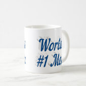 Mama Meerblauer Halbtext Tasse (VorderseiteRechts)