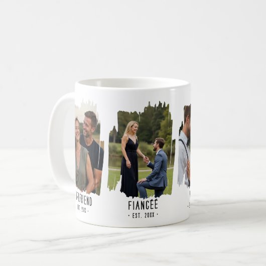 Mama Meilensteine Fotos & Jahre Geschenkideen Kaffeetasse (Vorderseite Links)