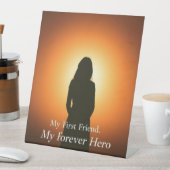 Mama: Mein erster Freund, mein ewiger Held | herzl Sockelschild (In Situ)