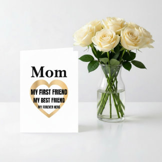 Mama Mein Erster Freund Personalisiertes Geschenk Dankeskarte
