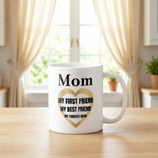 Mama Mein Erster Freund Personalisiertes Geschenk Kaffeetasse