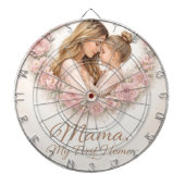 Mama — Mein erstes Zuhause | Mutter- und Tochter-B Dartscheibe (vorne)