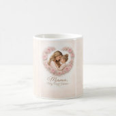 Mama — Mein erstes Zuhause | Mutter-und-Tochter-Bl Kaffeetasse (Mittel)