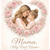 Mama — Mein erstes Zuhause | Mutter-und-Tochter-Bl Kinderschürze