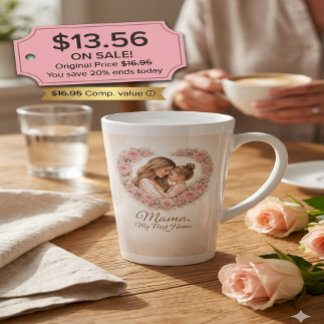 Mama — Mein erstes Zuhause | Mutter-und-Tochter-Bl Milchtasse