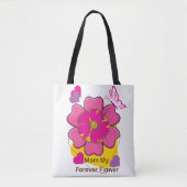 Mama Mein Forever-Blumendesign-Blume Tasche (Vorderseite)
