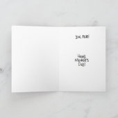 MAMA - mein liebender "Schöpfer" ist Sie! Karte (Innenseite)