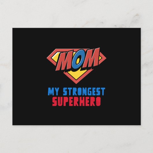 MAMA Mein stärkster Superheld Postkarte (Vorderseite)