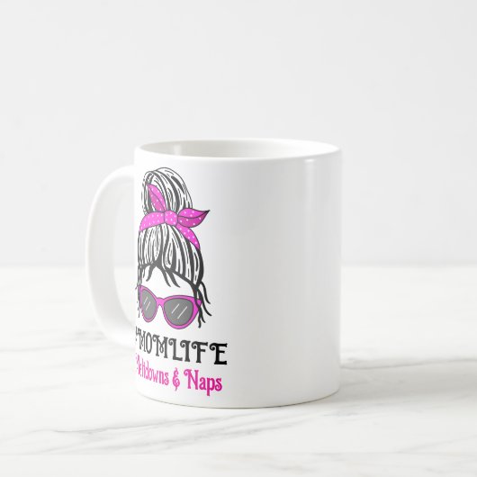 Mama | Meltdowns und Nickerchen Kaffeetasse (Vorderseite Links)