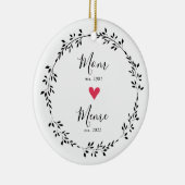 Mama | Meme Year Est. Keramik Keramik Ornament (Rechts)