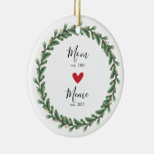 Mama | Meme Year Est. Keramik Keramik Ornament (Rechts)