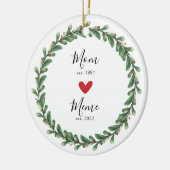 Mama | Meme Year Est. Keramik Keramik Ornament (Links)