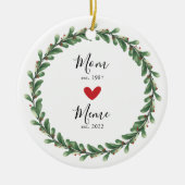 Mama | Meme Year Est. Keramik Ornament (Vorne)