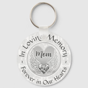 Mama Memorial Heart Keychain Schlüsselanhänger