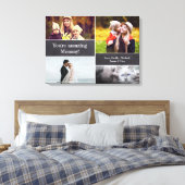 "Mama Memory-Leinwand: Personalisierte FotoCollage Leinwanddruck (Insitu (Schlafzimmer))