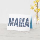 MAMA. Mensajes dentro de las letras. Karte (Gelbe Blume)