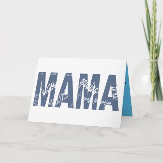 MAMA. Mensajes dentro de las letras. Karte (Vorderseite)
