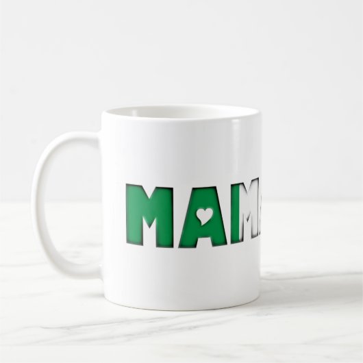 Mama Mia Italian Flag Colors Italien Tricolore Kaffeetasse (Links)