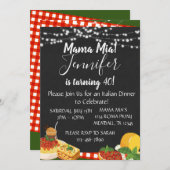 Mama Mia Party Einladung (Vorne/Hinten)