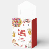 Mama Mia Pizza Beer Schnuller Baby Shower Geschenkschachtel (Offen)
