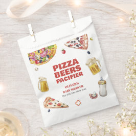 Mama Mia Pizza Beer Schnuller Baby Shower Geschenktütchen