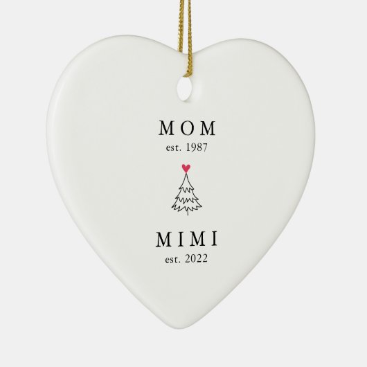 Mama | Mimi Jahr Osten. Weihnachtsschmuck Keramik (Rechts)