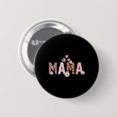 Mama Mini Floral Mommy Me Mutter Tochter passend Button (Vorne & Hinten)