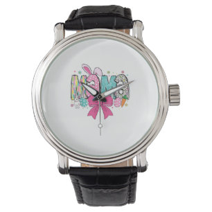 Mama Mini Ostern passendes Mama Bunny Ostertag T- Armbanduhr