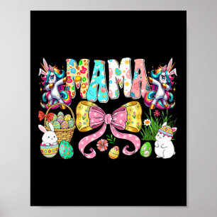 Mama Mini Ostern passendes Mama-Kaninchen Oster Ta Poster