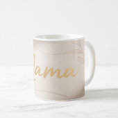 Mama Minimal Luxus-Schriftdesign Kaffeetasse (VorderseiteRechts)