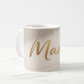 Mama Minimal Luxus-Schriftdesign Kaffeetasse (Vorderseite Links)