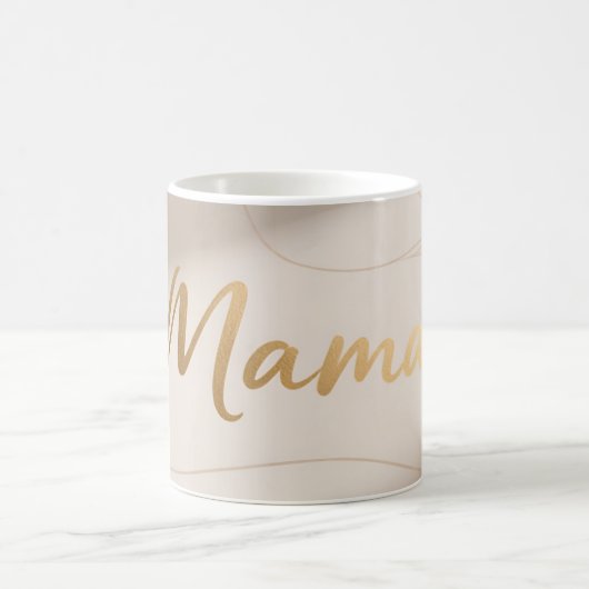 Mama Minimal Luxus-Schriftdesign Kaffeetasse (Mittel)