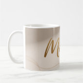 Mama Minimal Luxus-Schriftdesign Kaffeetasse (Links)