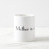 Mama | Minimale Chic-Tasse und Blume Kaffeetasse (Mittel)