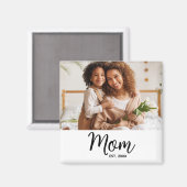 Mama: Minimaler Geschenkbetrag für Black Script Fo Magnet (Vorderseite/Rückseite)