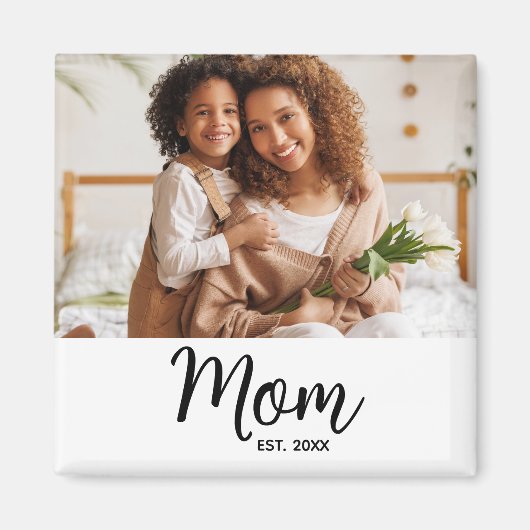 Mama: Minimaler Geschenkbetrag für Black Script Fo Magnet (Vorne)