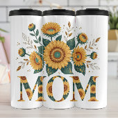 Mama mit Blumenblumen Thermosbecher