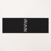 Mama mit einem roten Herz Yogamatte (Vorderseite (Horizontal))