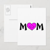 Mama mit Gesicht Postkarte (Vorne/Hinten)
