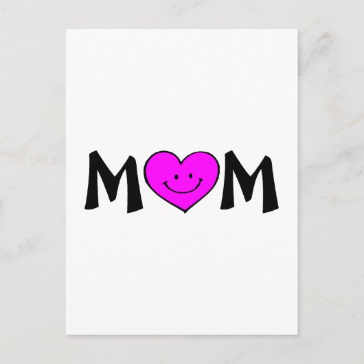 Mama mit Gesicht Postkarte (Vorderseite)