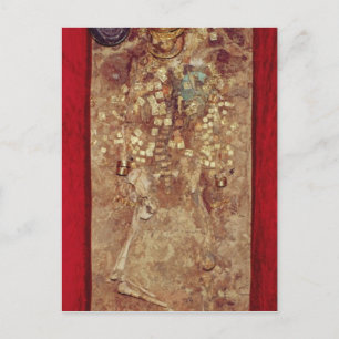 Mama mit Goldkrone und Grabgütern Postkarte