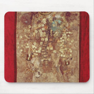 Mama mit Goldkronen- und -grabwaren Mousepad