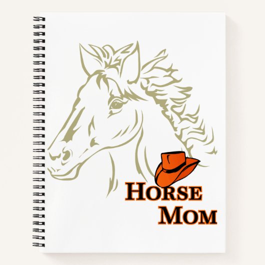 Mama mit Hat Spiral Notebook Notizblock (Vorderseite)