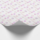 Mama mit Herzen Geschenkpapier (Ecke)