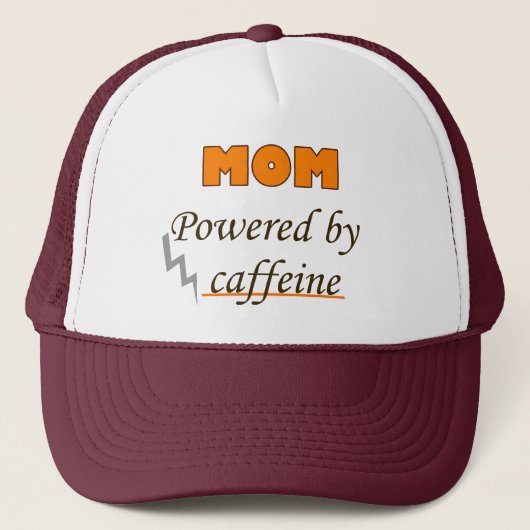 Mama mit Koffein Truckerkappe (Vorderseite)